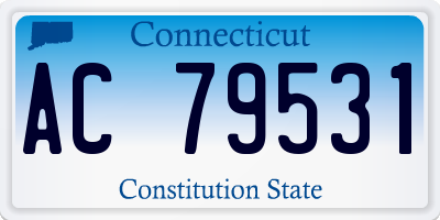 CT license plate AC79531