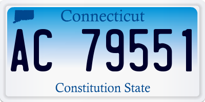 CT license plate AC79551