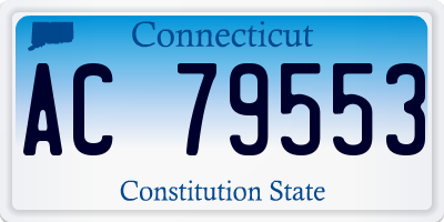 CT license plate AC79553