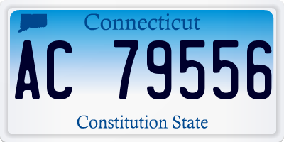 CT license plate AC79556