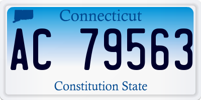 CT license plate AC79563