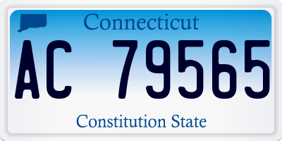 CT license plate AC79565