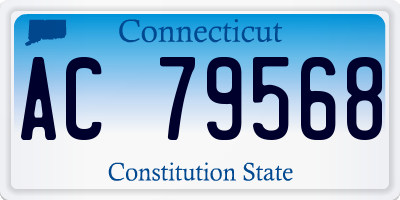 CT license plate AC79568