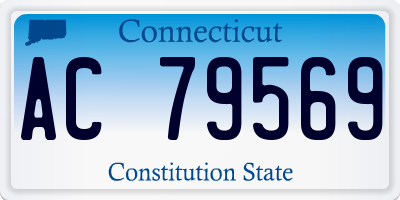 CT license plate AC79569