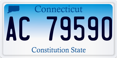 CT license plate AC79590
