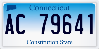 CT license plate AC79641
