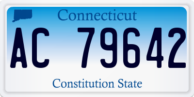 CT license plate AC79642