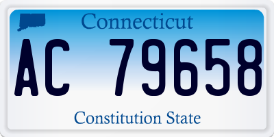 CT license plate AC79658
