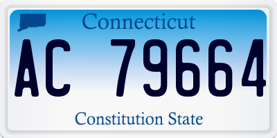 CT license plate AC79664