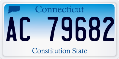 CT license plate AC79682