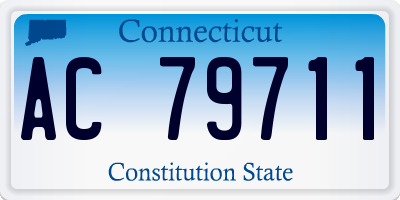 CT license plate AC79711