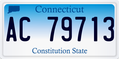 CT license plate AC79713