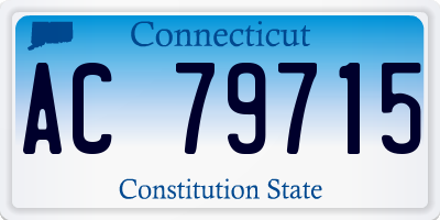 CT license plate AC79715