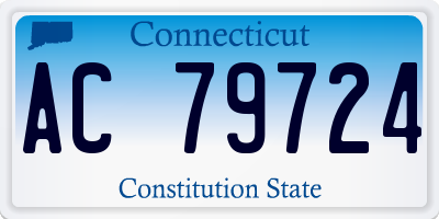 CT license plate AC79724