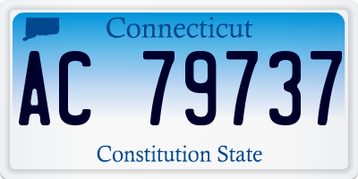 CT license plate AC79737