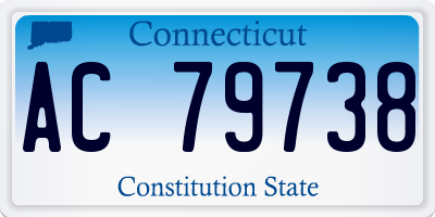 CT license plate AC79738