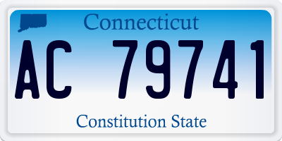 CT license plate AC79741