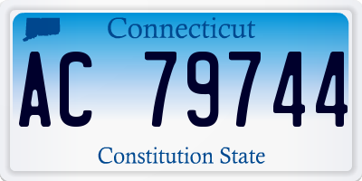 CT license plate AC79744
