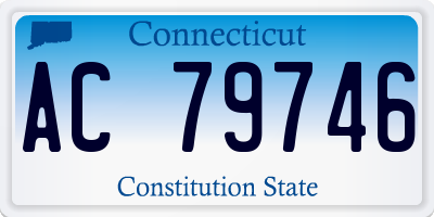 CT license plate AC79746