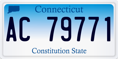 CT license plate AC79771