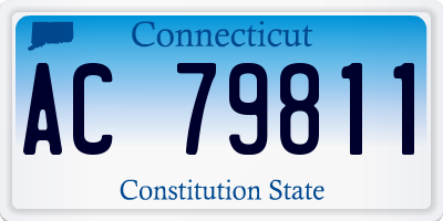 CT license plate AC79811