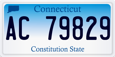 CT license plate AC79829