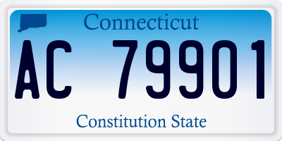 CT license plate AC79901