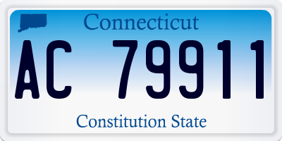 CT license plate AC79911