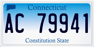 CT license plate AC79941