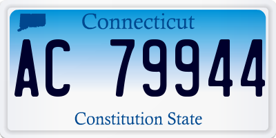 CT license plate AC79944