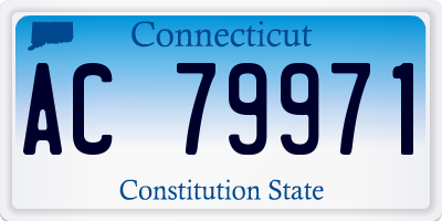 CT license plate AC79971