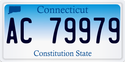 CT license plate AC79979