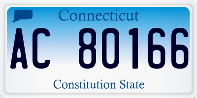 CT license plate AC80166
