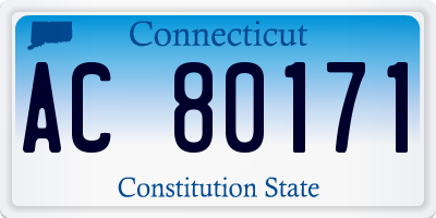 CT license plate AC80171