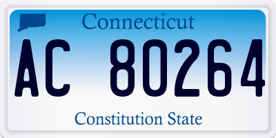 CT license plate AC80264