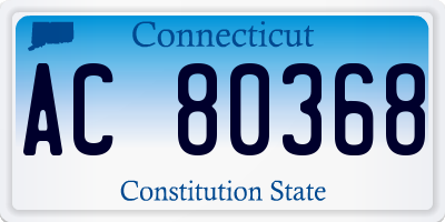 CT license plate AC80368