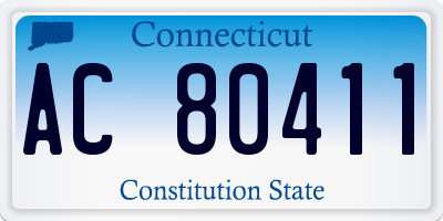 CT license plate AC80411