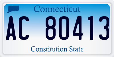 CT license plate AC80413