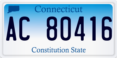CT license plate AC80416