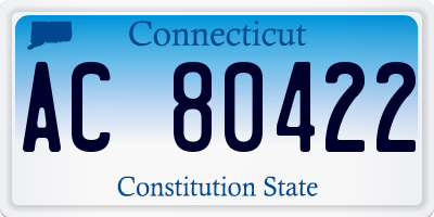 CT license plate AC80422