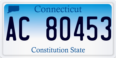 CT license plate AC80453