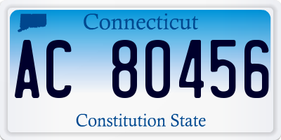 CT license plate AC80456