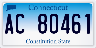 CT license plate AC80461