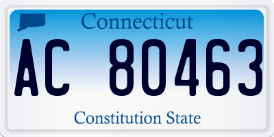 CT license plate AC80463