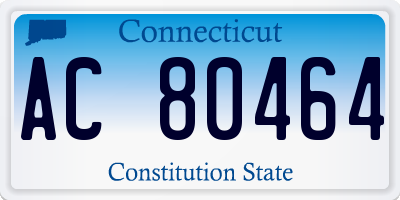 CT license plate AC80464