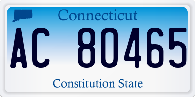 CT license plate AC80465
