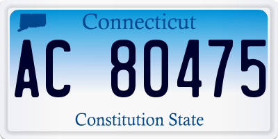 CT license plate AC80475