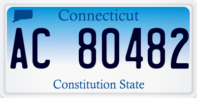 CT license plate AC80482