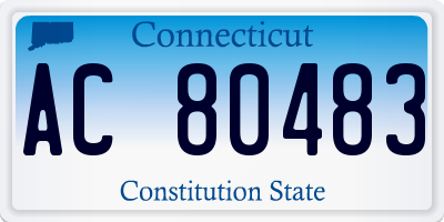 CT license plate AC80483