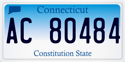CT license plate AC80484
